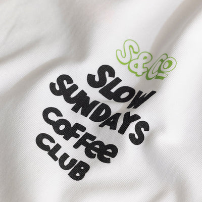 Slow Sundays White Oversized T-Shirt