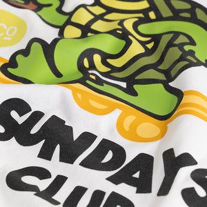 Slow Sundays White Oversized T-Shirt