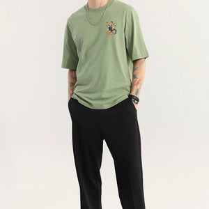 Worn Out Customs Green Oversized t-Shirt