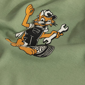 Worn Out Customs Green Oversized t-Shirt