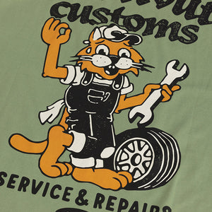 Worn Out Customs Green Oversized t-Shirt