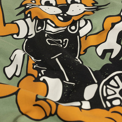 Worn Out Customs Green Oversized t-Shirt