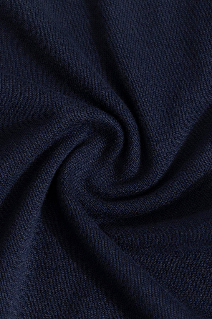 EliteEdge Navy Full Sleeve Polo