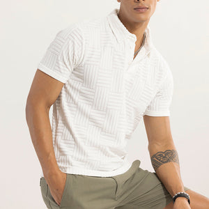 Quintet white Polo T-Shirt