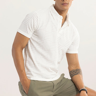 Quintet white Polo T-Shirt