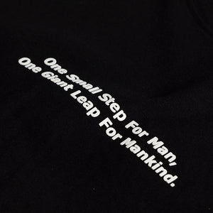 One Small Step Black Oversized T-Shirt