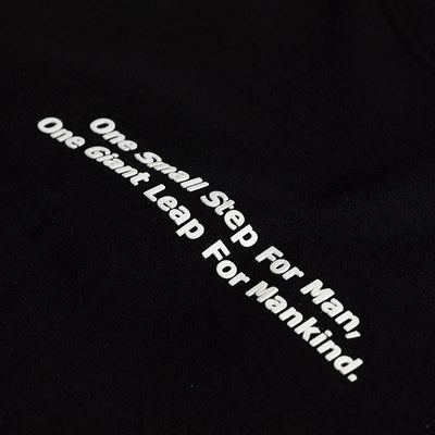 One Small Step Black Oversized T-Shirt