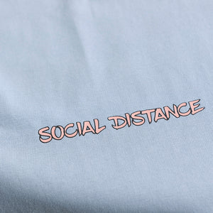 Social Blue Oversized T-Shirt
