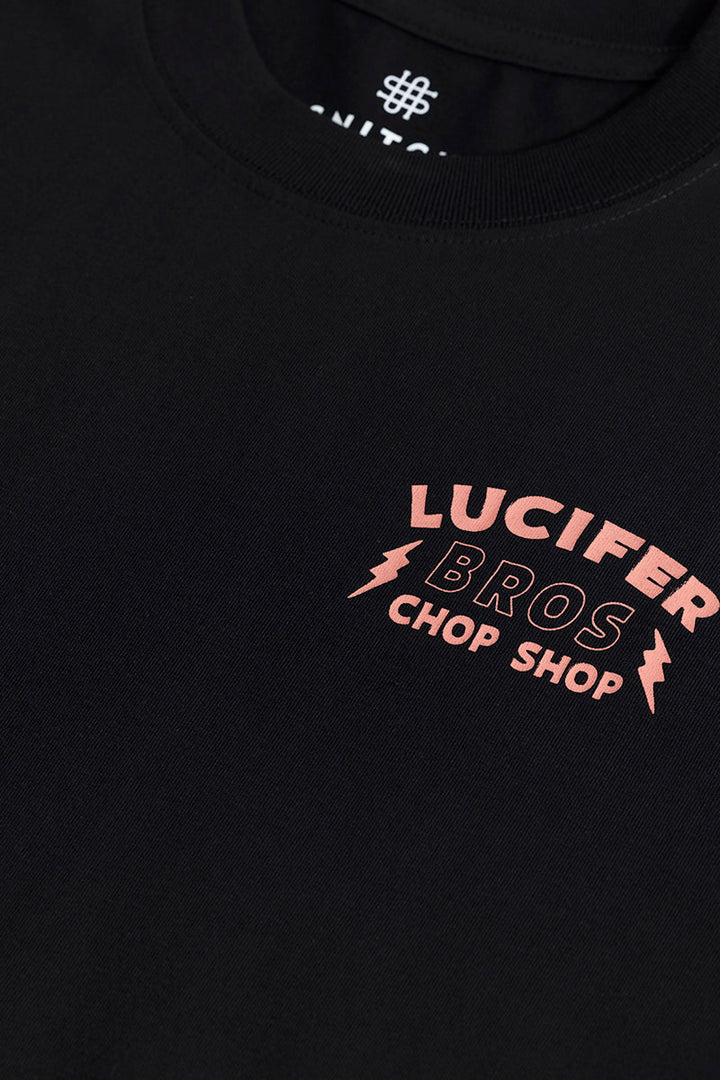 Lucifer Bros Black Oversized T-Shirt