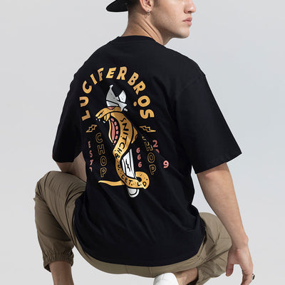 Lucifer Bros Black Oversized T-Shirt