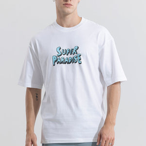 Super Paradise White Oversized T-Shirt