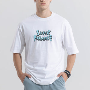 Super Paradise White Oversized T-Shirt