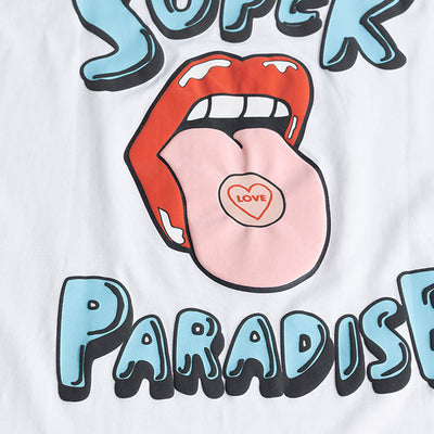 Super Paradise White Oversized T-Shirt