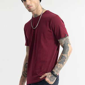 EasyEssentials Maroon T-Shirt