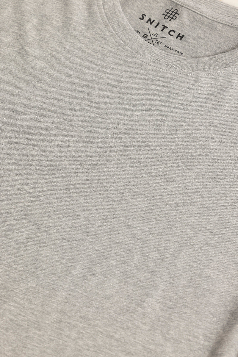 EasyEssentials Grey Melange T-Shirt