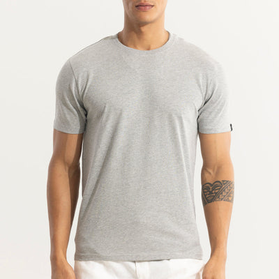 EasyEssentials Grey Melange T-Shirt