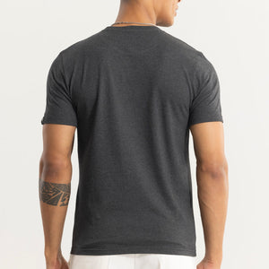 EasyEssentials Charcoal Melange T-Shirt