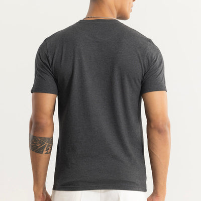 EasyEssentials Charcoal Melange T-Shirt