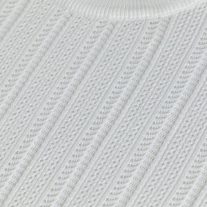 Smooth Knit White T-Shirt