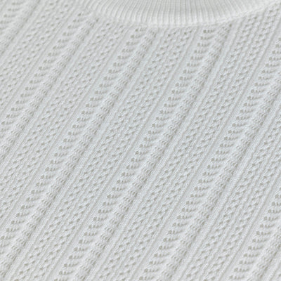 Smooth Knit White T-Shirt