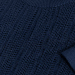 Smooth Knit Navy T-Shirt