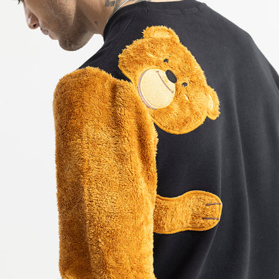 Fuzzy Black Sweatshirt