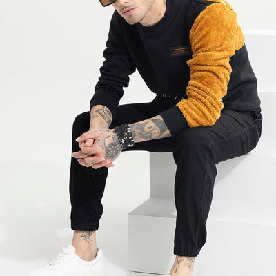 Fuzzy Black Sweatshirt