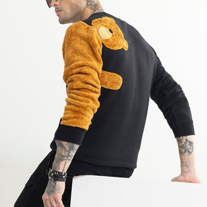 Fuzzy Black Sweatshirt