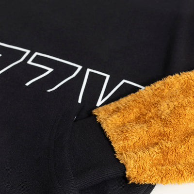 Fuzzy Black Sweatshirt