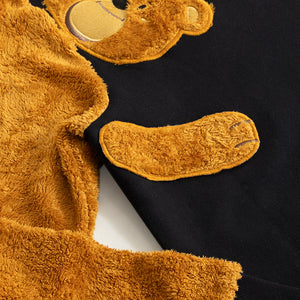 Fuzzy Black Sweatshirt