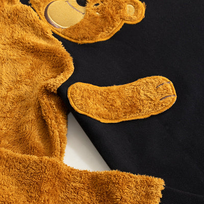 Fuzzy Black Sweatshirt