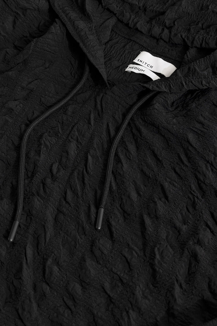 Square Whiff Black Hoodie