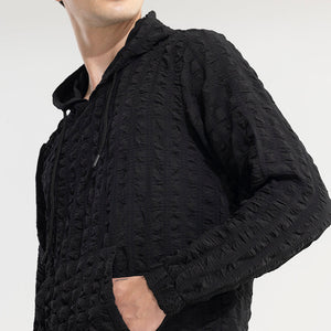 Square Whiff Black Hoodie
