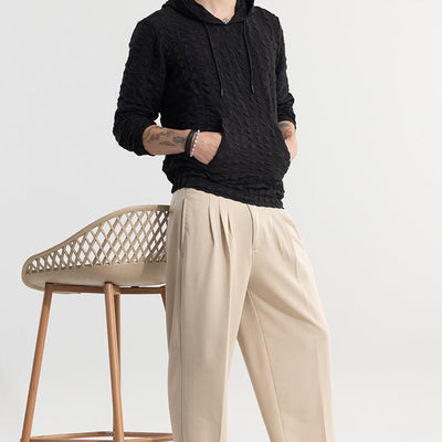 Square Whiff Black Hoodie