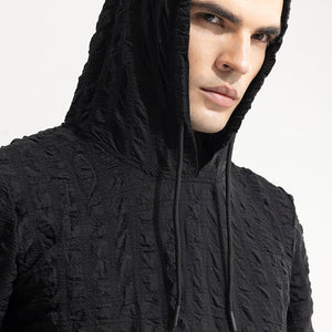 Square Whiff Black Hoodie
