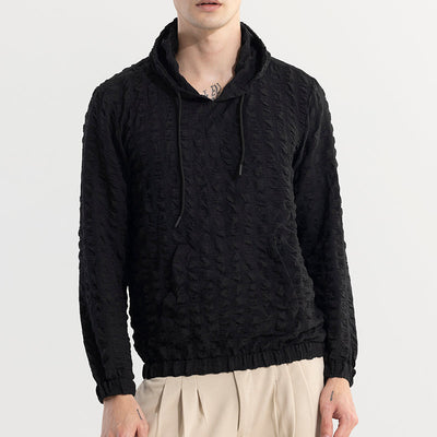 Square Whiff Black Hoodie