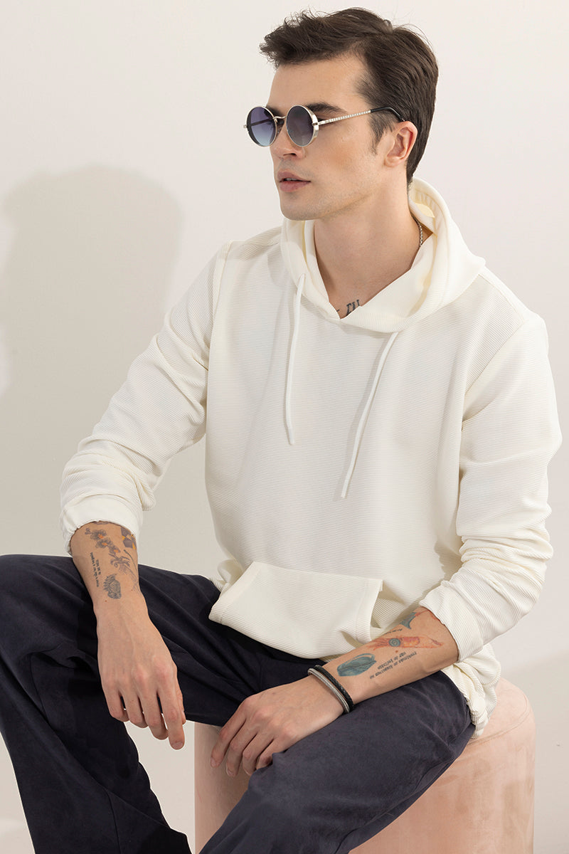 Supine White Hoodie