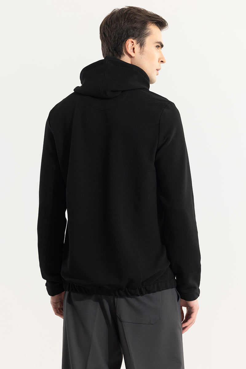 Supine Black Hoodie