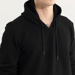 Supine Black Hoodie