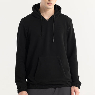 Supine Black Hoodie