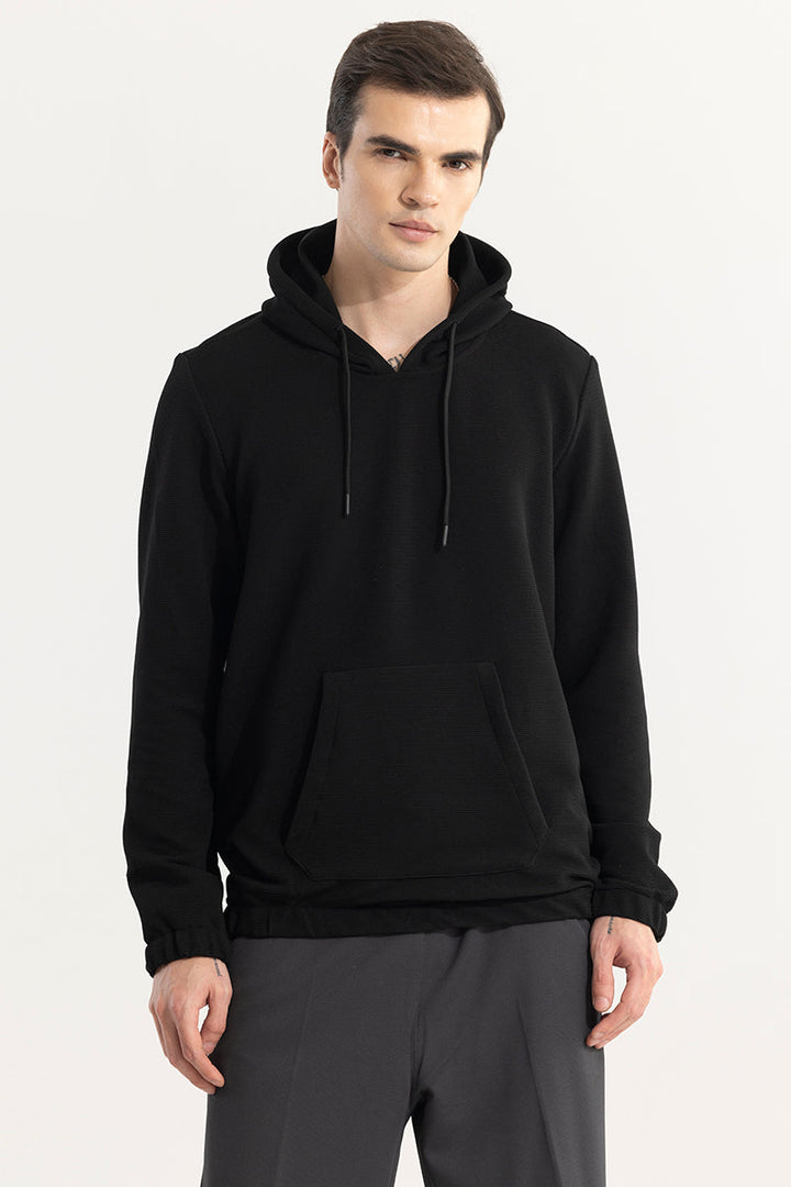 Supine Black Hoodie