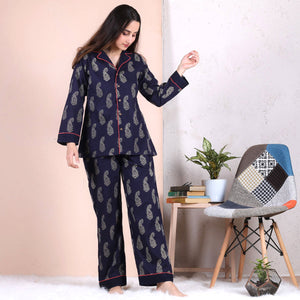 Paisley Blue Pajama Set