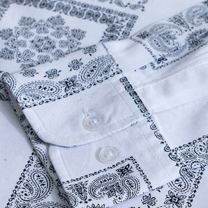 Pixel Paisley White Shirt
