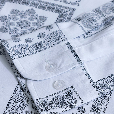 Pixel Paisley White Shirt