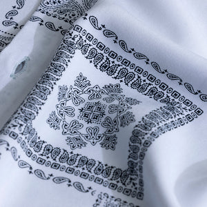 Pixel Paisley White Shirt