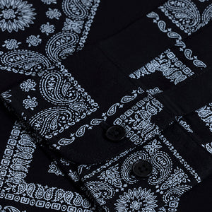 Pixel Paisley Black Shirt