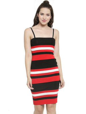Square Neck Slim Fit Dress..