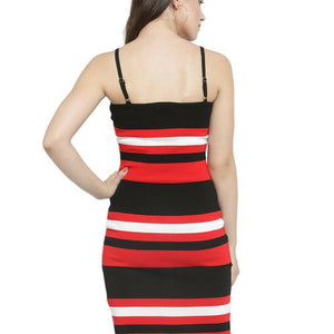 Square Neck Slim Fit Dress..