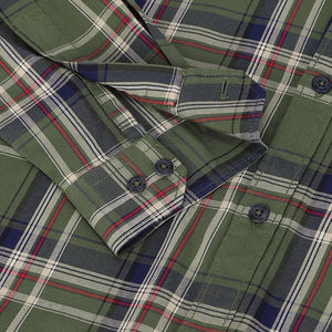 Men Green Standard Fit Checkered Casual Shirt