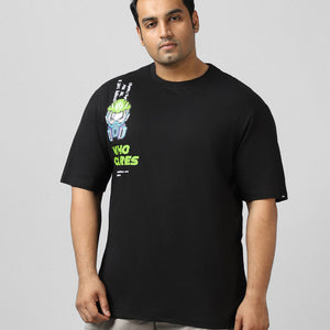 BlackTree Graphic Printed Oversized T-shirt